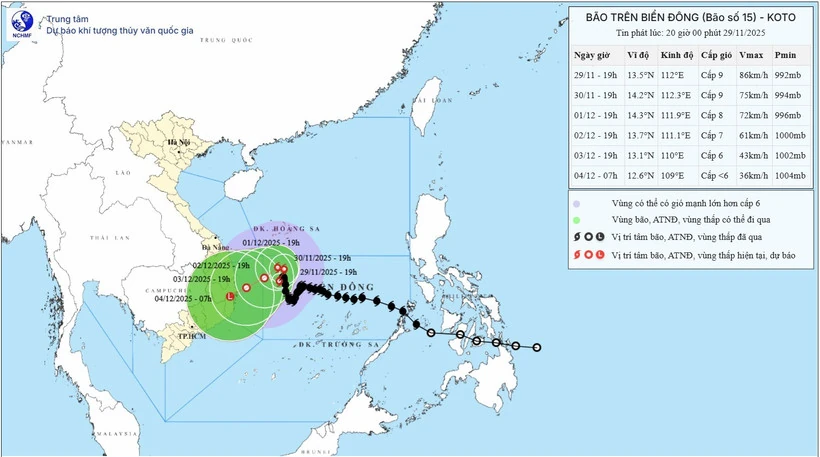Bão số 15 hầu như ít di chuyển, dự báo sẽ dần suy yếu