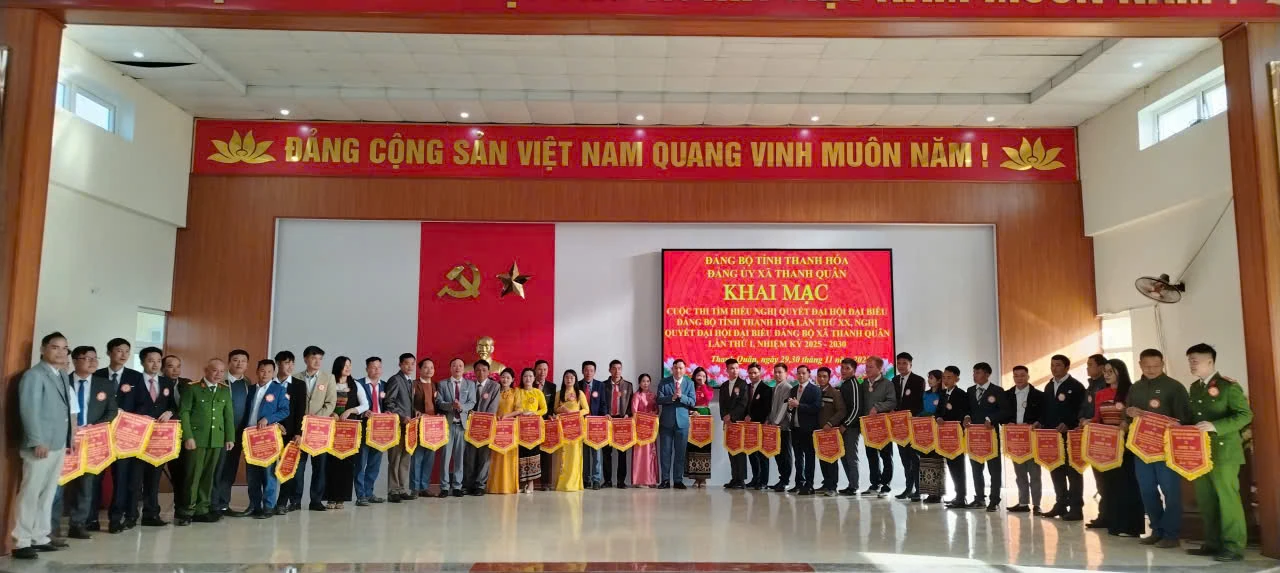 Đảng ủy xã Thanh Quân tổ chức Cuộc thi tìm hiểu nghị quyết Đại hội Đảng các cấp