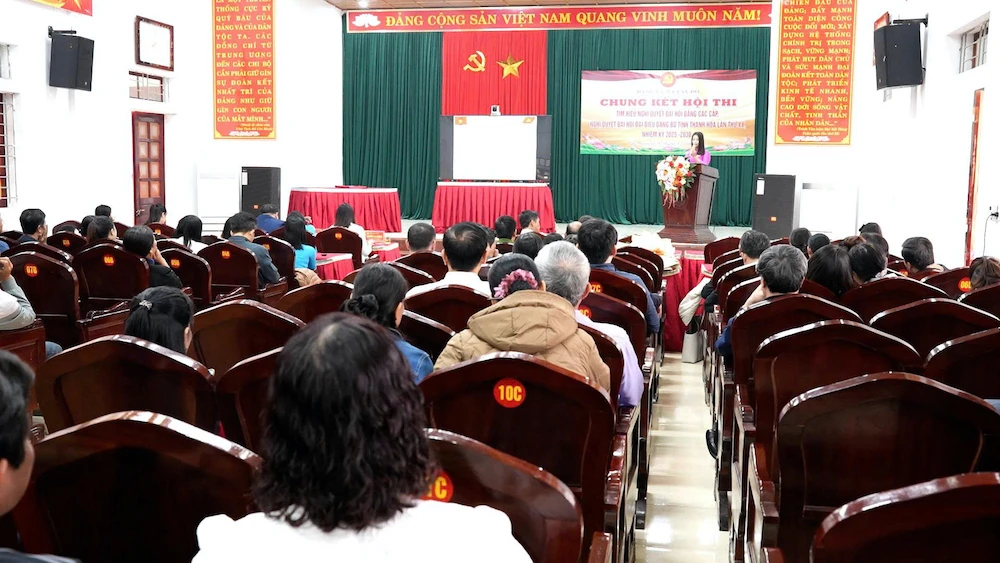 Chung kết Cuộc thi tìm hiểu Nghị quyết Đại hội Đảng bộ các cấp tại xã Tây Đô