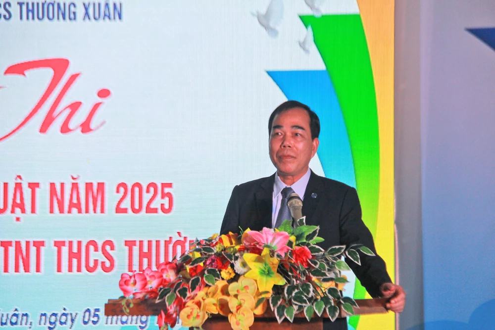 Hội thi tìm hiểu pháp luật ở Trường PTDT Nội trú THCS Thường Xuân