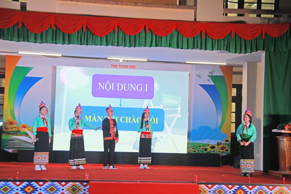 Hội thi tìm hiểu pháp luật ở Trường PTDT Nội trú THCS Thường Xuân