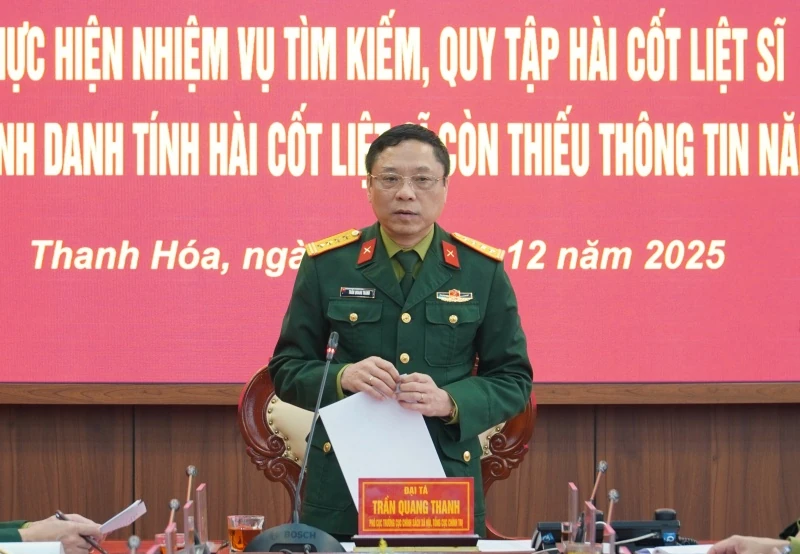 Thanh Hóa: Hơn 2.000 hài cốt liệt sĩ còn thiếu thông tin