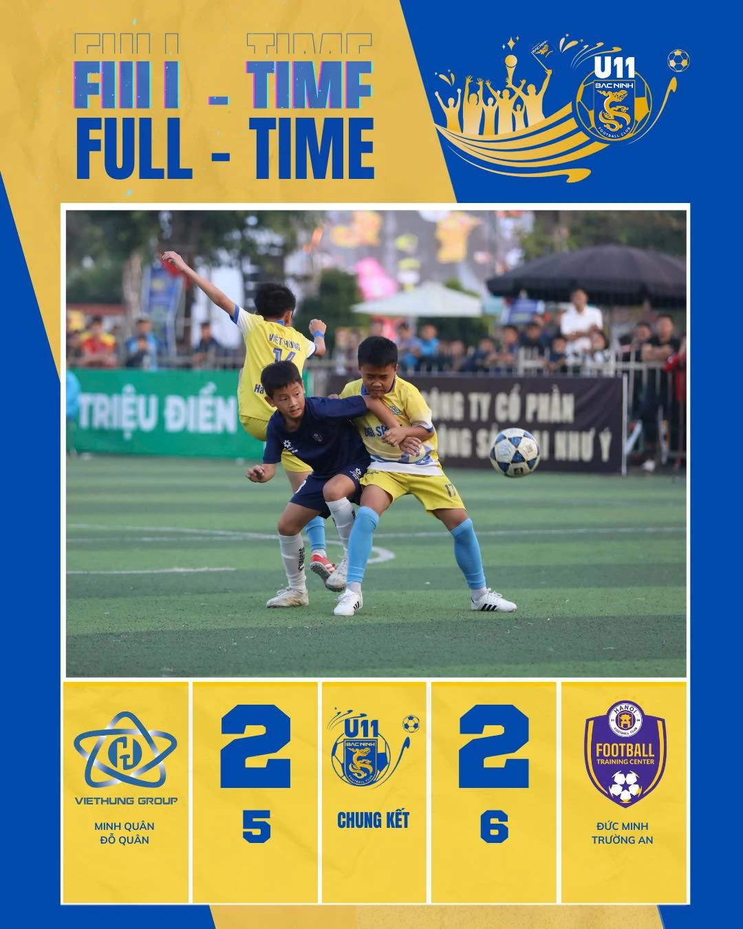 U11 Việt Hùng Thanh Hóa giành ngôi Á quân giải bóng đá Thiếu niên - Nhi đồng khu vực miền Bắc 2025