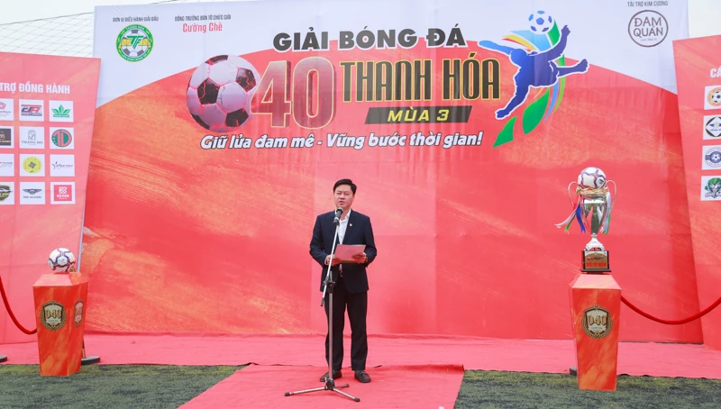 Khai mạc Giải bóng đá 7 người O40 tỉnh Thanh Hóa mùa thứ 3, năm 2025