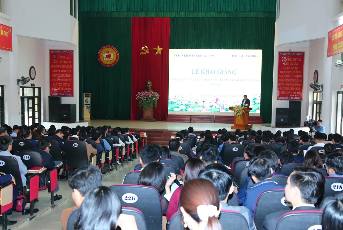 Khai giảng lớp bồi dưỡng nghiệp vụ chuyên sâu về công tác kiểm tra, giám sát năm 2025