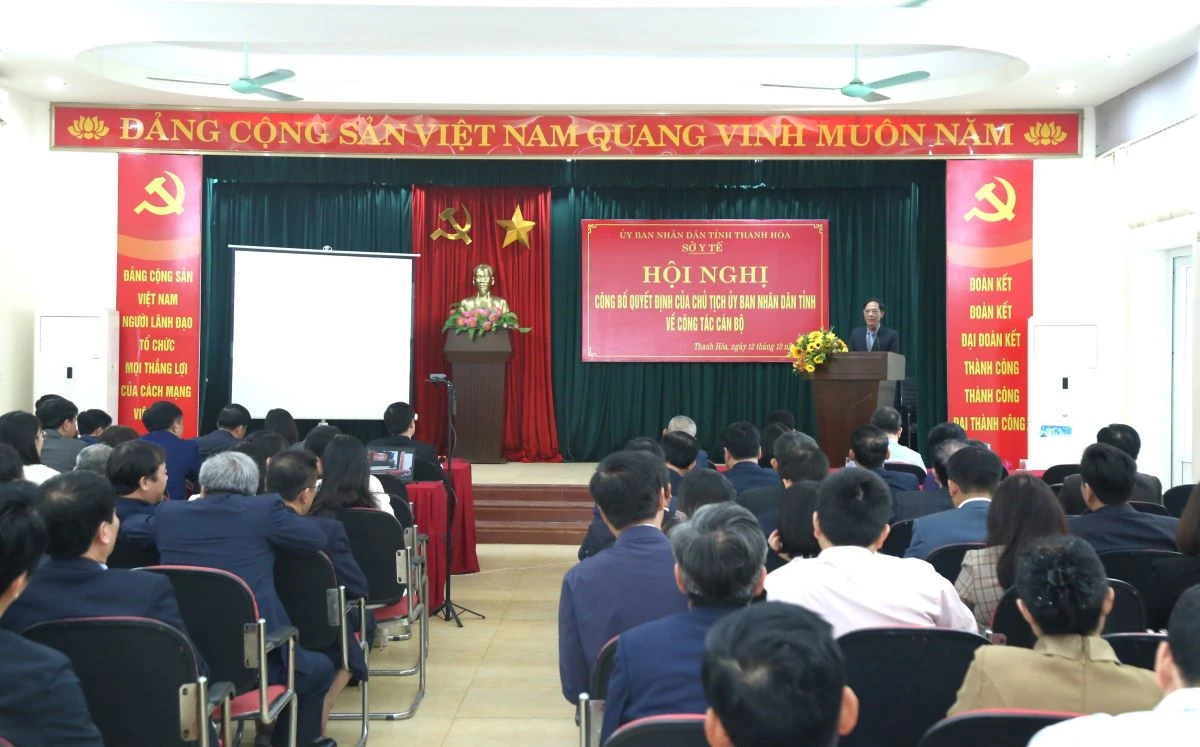 Đồng chí Lê Anh Hiếu giữ chức Phó Giám đốc Sở Y tế Thanh Hóa