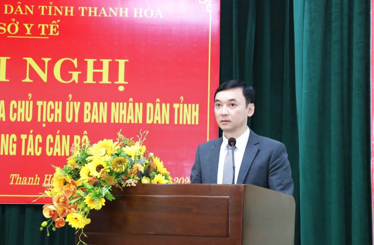 Đồng chí Lê Anh Hiếu giữ chức Phó Giám đốc Sở Y tế Thanh Hóa