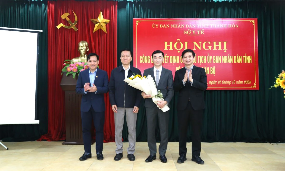 Đồng chí Lê Anh Hiếu giữ chức Phó Giám đốc Sở Y tế Thanh Hóa