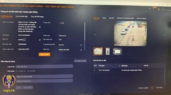 Nhận thông báo vi phạm giao thông sau 2 giờ trên VNeTraffic