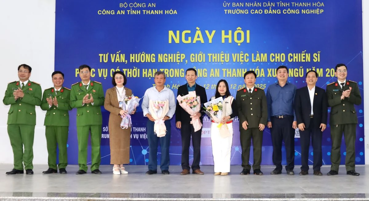 Tư vấn, hướng nghiệp, giới thiệu việc làm cho chiến sĩ phục vụ có thời hạn trong Công an Thanh Hóa