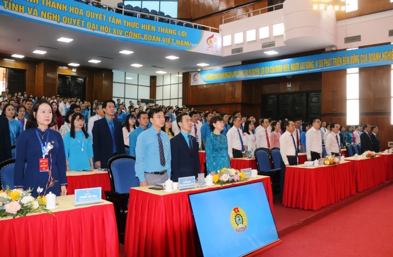 Phiên thứ nhất Đại hội Công đoàn tỉnh Thanh Hóa lần thứ XXI, nhiệm kỳ 2025-2030