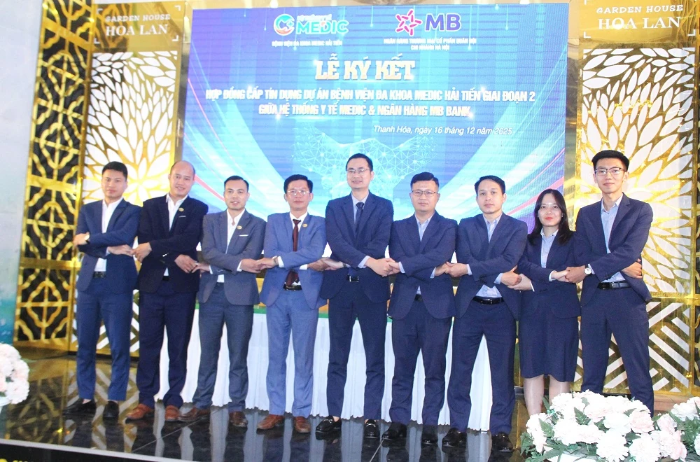 Ký kết hợp đồng cấp tín dụng Dự án Bệnh viện Đa khoa Medic Hải Tiến giai đoạn 2