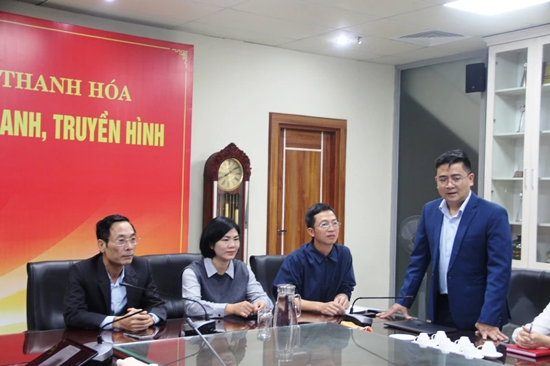 Sinh viên ngành Truyền thông đa phương tiện trải nghiệm thực tế tại Báo và Phát thanh, truyền hình Thanh Hóa