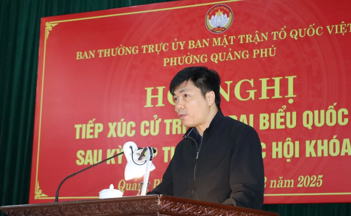 Cử tri phường Quảng Phú kiến nghị nhiều vấn đề liên quan đến đời sống dân sinh