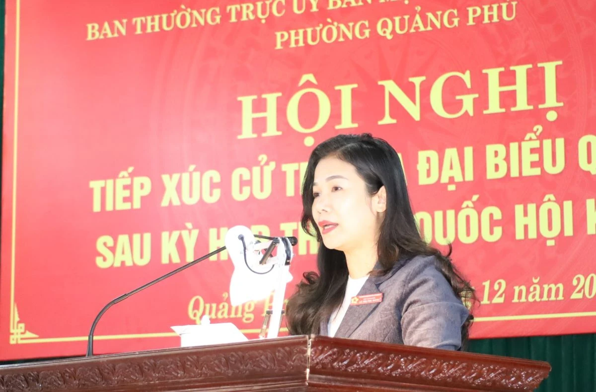 Cử tri phường Quảng Phú kiến nghị nhiều vấn đề liên quan đến đời sống dân sinh