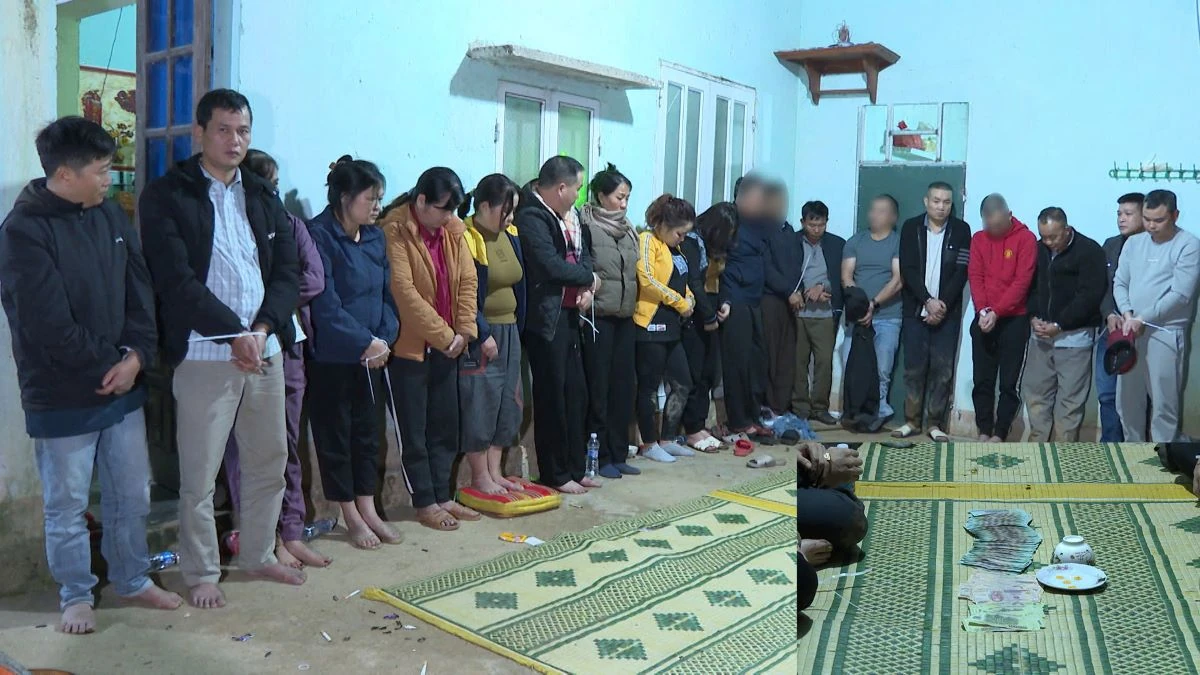 Triệt xóa sới bạc dưới hình thức xóc đĩa, bắt giữ 15 đối tượng