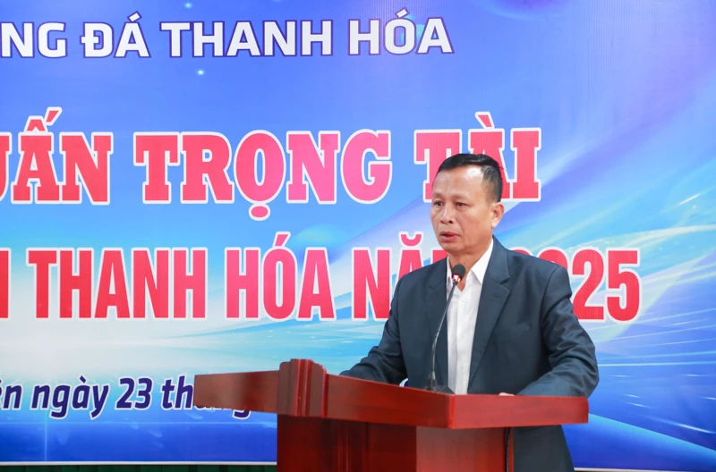 Khai mạc lớp tập huấn trọng tài bóng đá tỉnh Thanh Hóa năm 2025