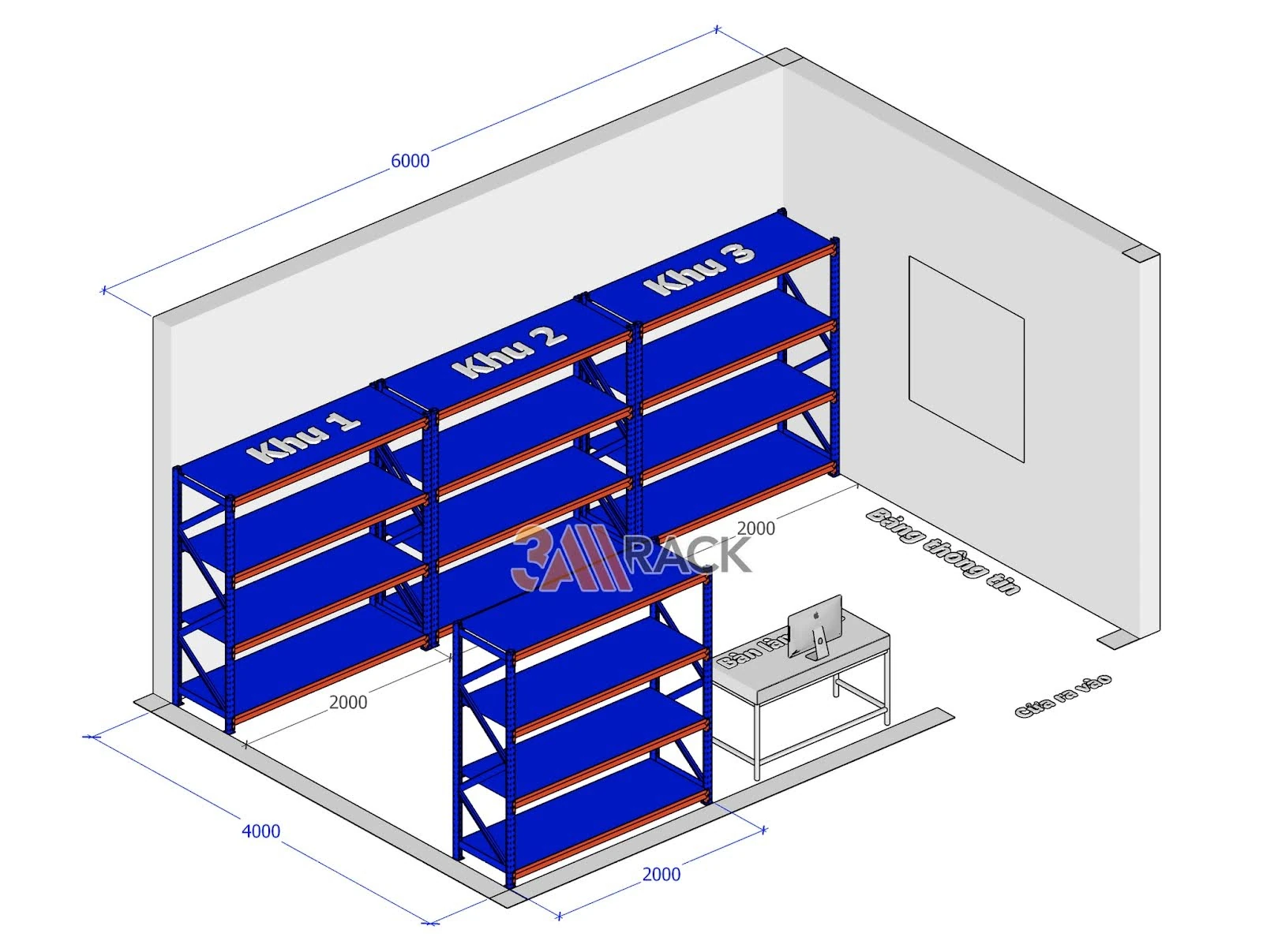Giải pháp kệ kho trung tải giúp tối ưu hệ thống lưu trữ kho hàng – kinh nghiệm từ 3A RACK