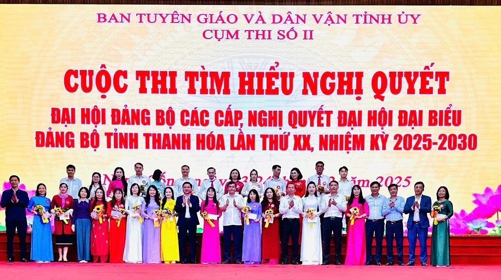 Bế mạc Hội thi tìm hiểu Nghị quyết Đại hội Đảng bộ các cấp, cụm thi số 2