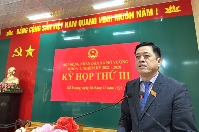 Xã Hồ Vương triển khai nhiệm vụ năm 2026
