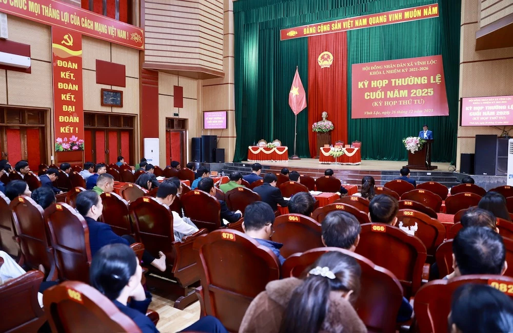 Năm 2026, xã Vĩnh Lộc đề ra 24 chỉ tiêu, phấn đấu tốc độ tăng trưởng kinh tế đạt 7,77%