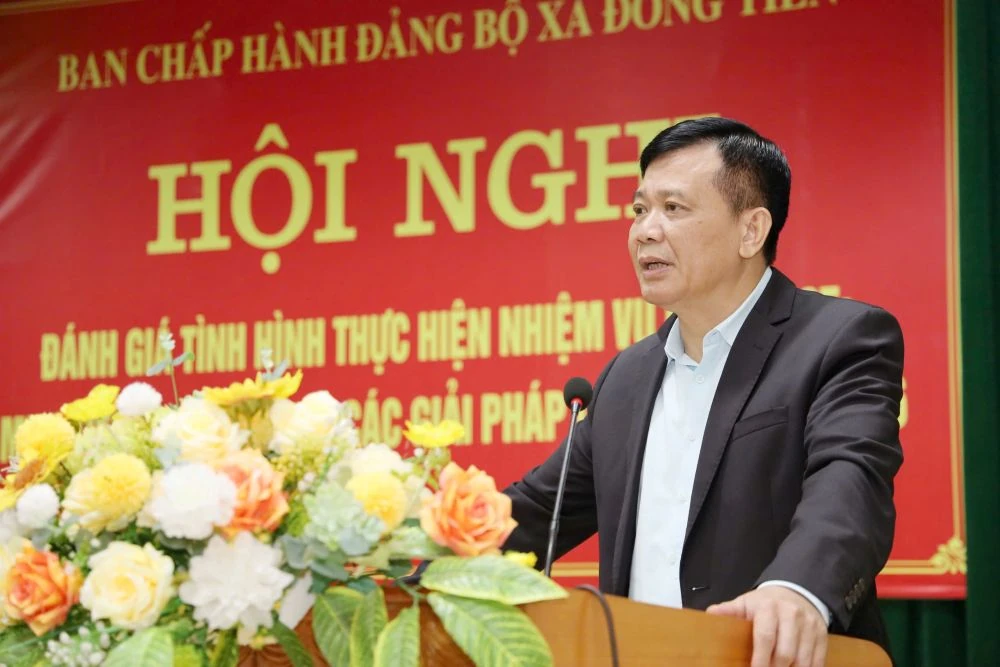 Ban Chấp hành Đảng bộ xã Đồng Tiến thống nhất mục tiêu, nhiệm vụ năm 2026