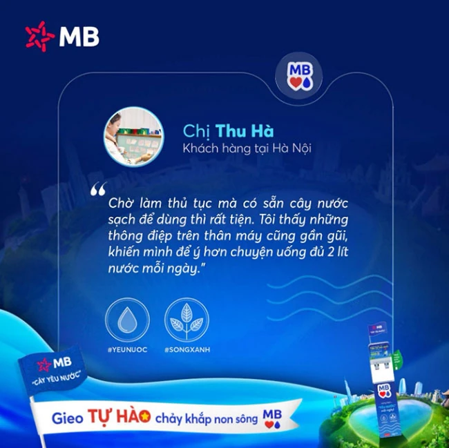 “Cây Yêu Nước” phủ xanh hơn 300 chi nhánh MB: Gieo tự hào chảy khắp non sông