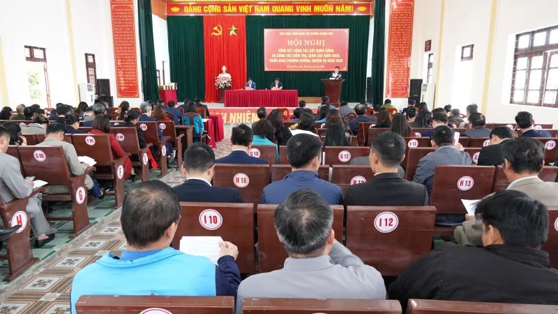 Phường Quảng Phú tổng kết công tác xây dựng Đảng và công tác kiểm tra, giám sát năm 2025