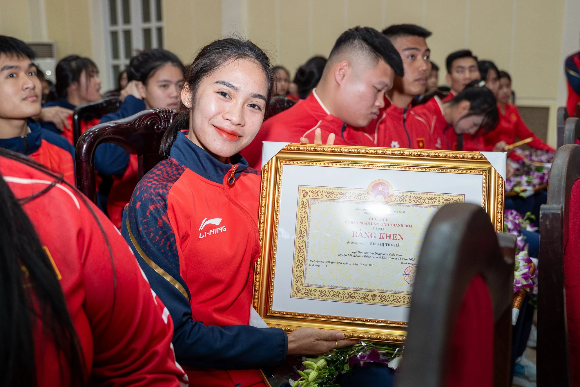 Tôn vinh và trao thưởng các vận động viên, huấn luyện viên đạt thành tích xuất sắc tại SEA Games 33