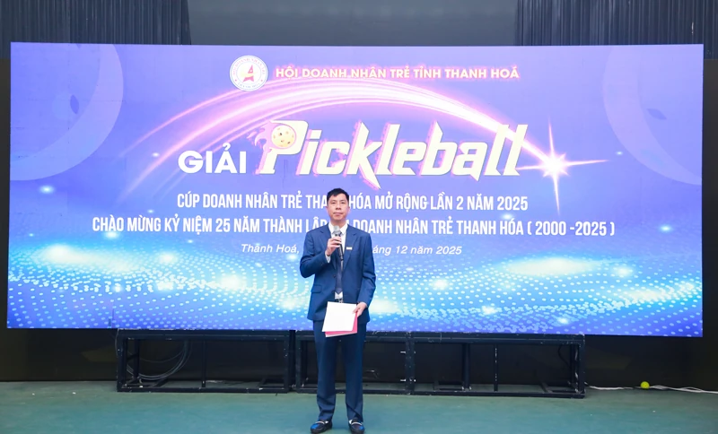 100 vận động viên tham dự Giải Pickleball Doanh nhân trẻ tỉnh Thanh Hóa