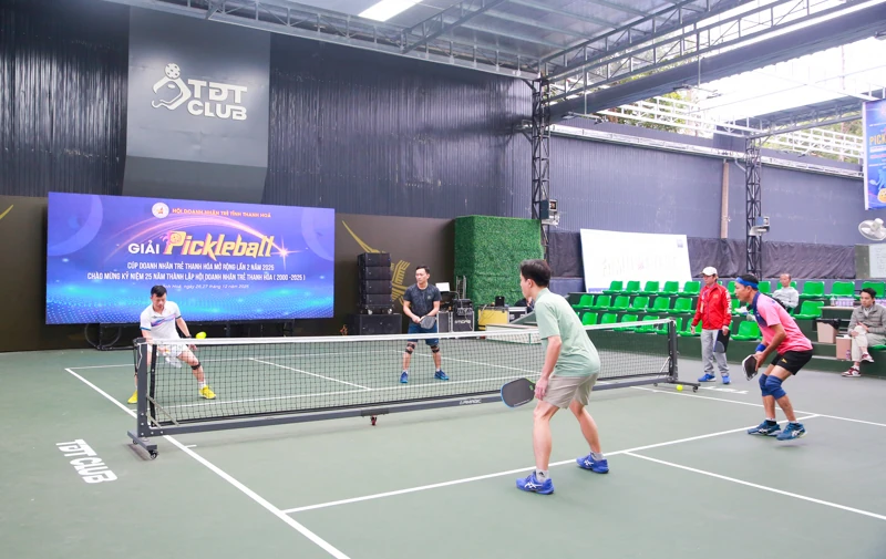 100 vận động viên tham dự Giải Pickleball Doanh nhân trẻ tỉnh Thanh Hóa