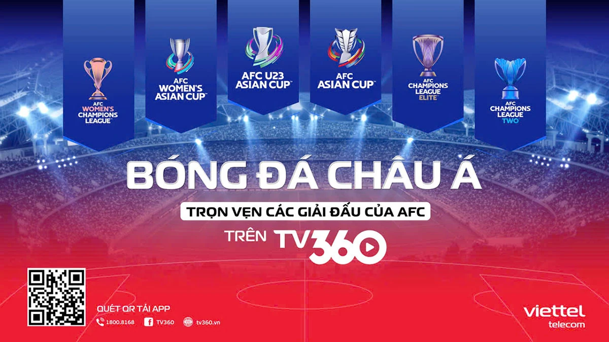 TV360 – Sở hữu trọn vẹn bản quyền AFC tại Việt Nam