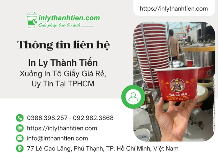 In Ly Thành Tiến - Xưởng in tô giấy giá rẻ TPHCM uy tín, nhận in tô giấy số lượng ít theo yêu cầu