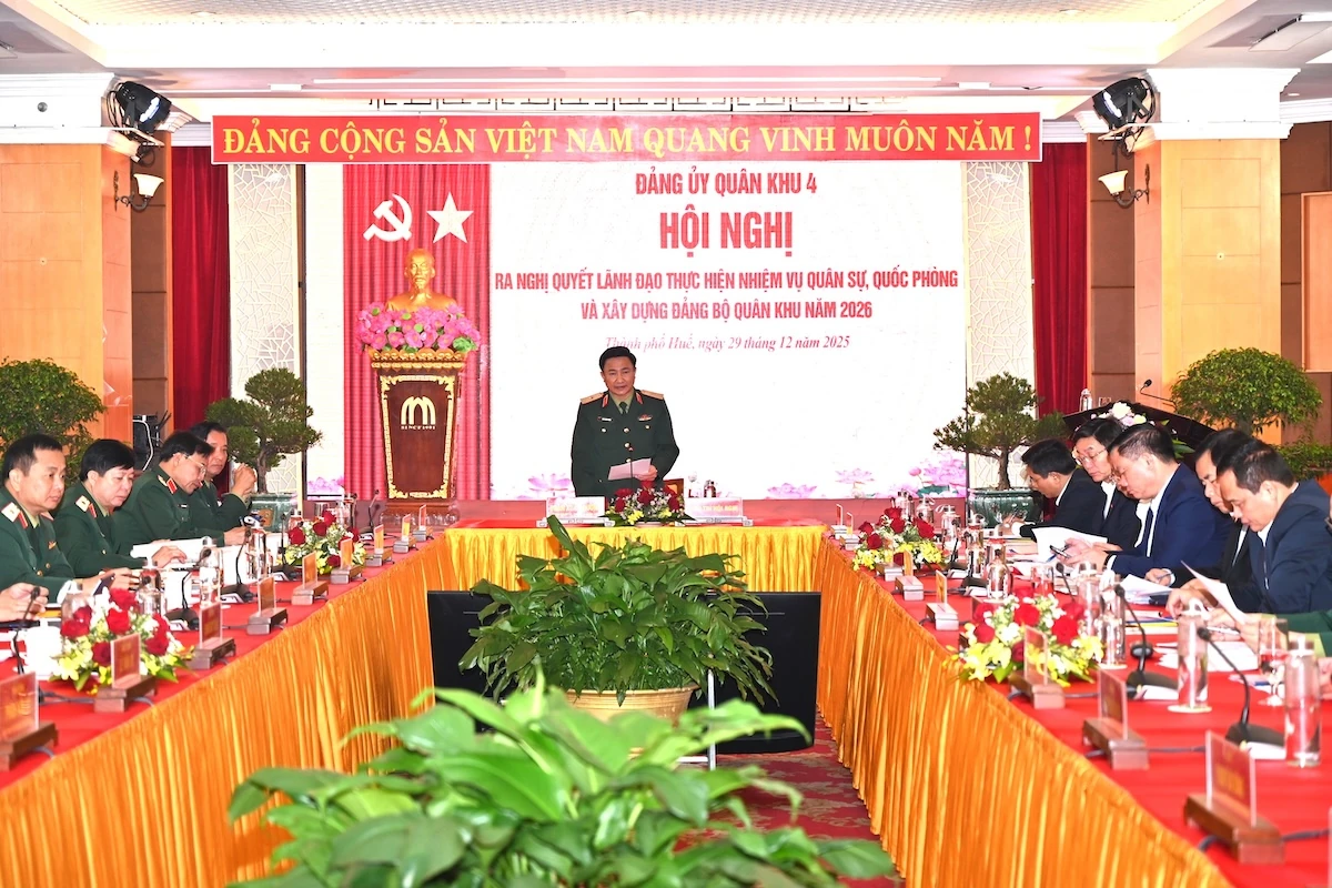 Đảng ủy Quân khu 4 ra Nghị quyết lãnh đạo thực hiện nhiệm vụ Quân sự, Quốc phòng và xây dựng Đảng năm 2026