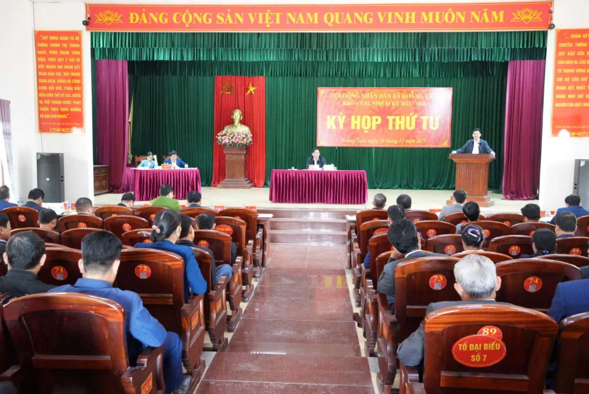 HĐND xã Hoằng Tiến thông qua 23 chỉ tiêu phát triển năm 2026