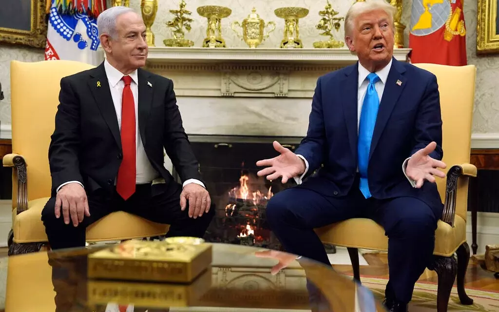 Tổng thống Mỹ và Thủ tướng Israel thảo luận giai đoạn tiếp theo của kế hoạch hòa bình Gaza