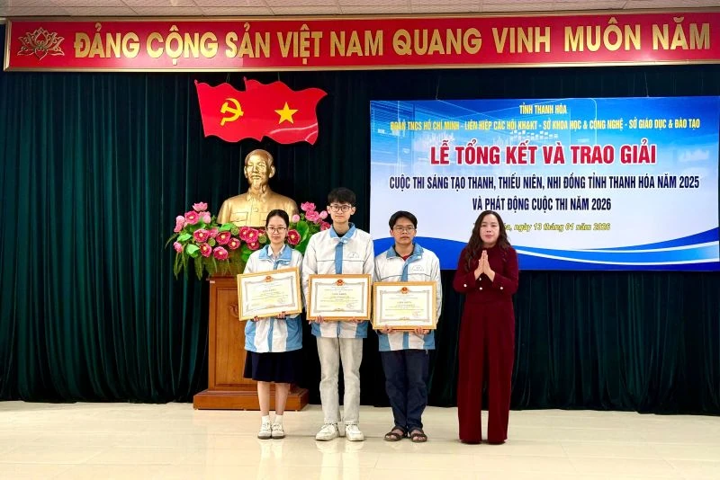 17 mô hình tiêu biểu được trao giải cuộc thi sáng tạo thanh thiếu niên, nhi đồng