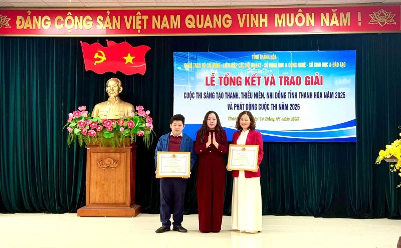 17 mô hình tiêu biểu được trao giải cuộc thi sáng tạo thanh thiếu niên, nhi đồng