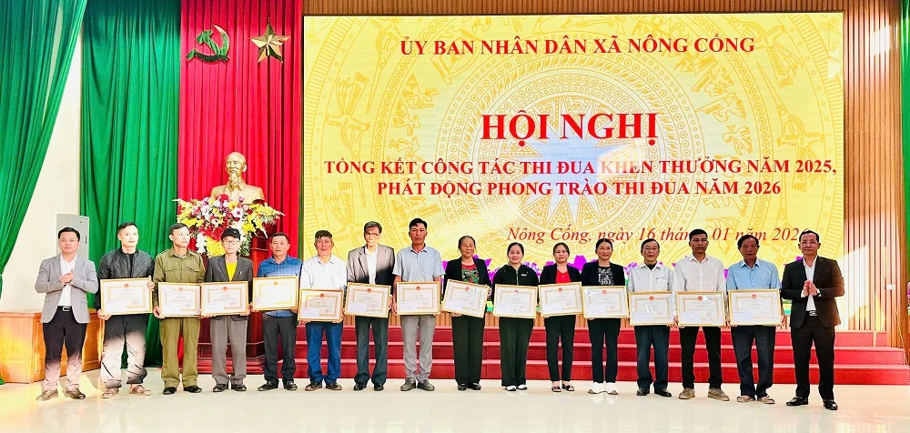 Tập trung xây dựng xã Nông Cống đạt chuẩn nông thôn mới theo hướng đô thị