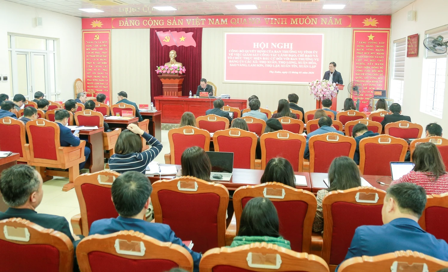 Phó Bí thư Tỉnh ủy, Chủ tịch Ủy ban MTTQ tỉnh Trịnh Tuấn Sinh giám sát công tác chuẩn bị bầu cử ĐBQH và đại biểu HĐND