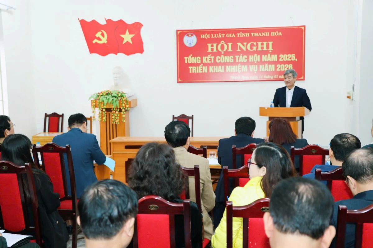 Hội Luật gia tỉnh Thanh Hóa nhận Bằng khen của Chủ tịch Hội Luật gia Việt Nam