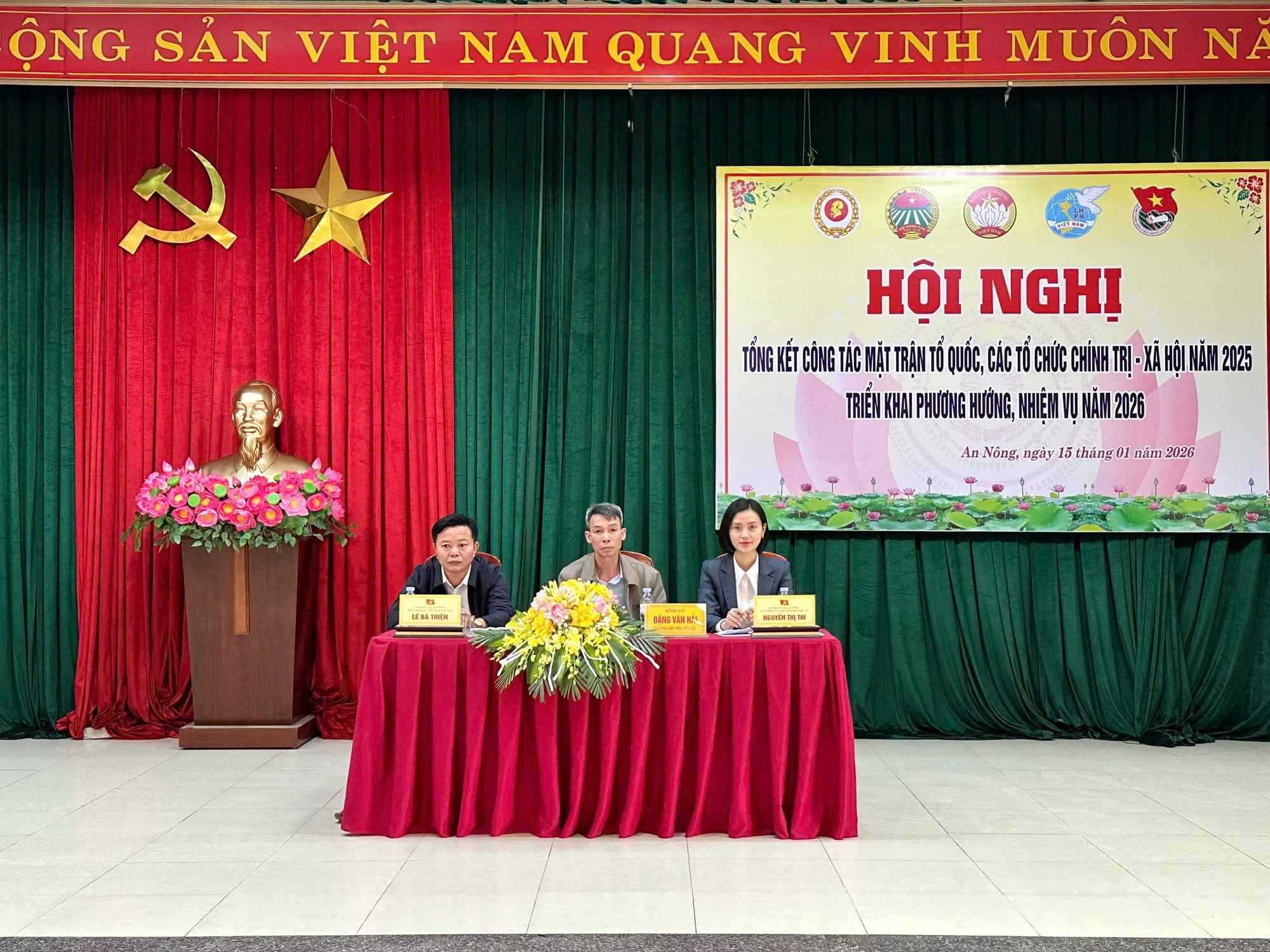 Xã An Nông tổng kết công tác Mặt trận và các tổ chức chính trị - xã hội