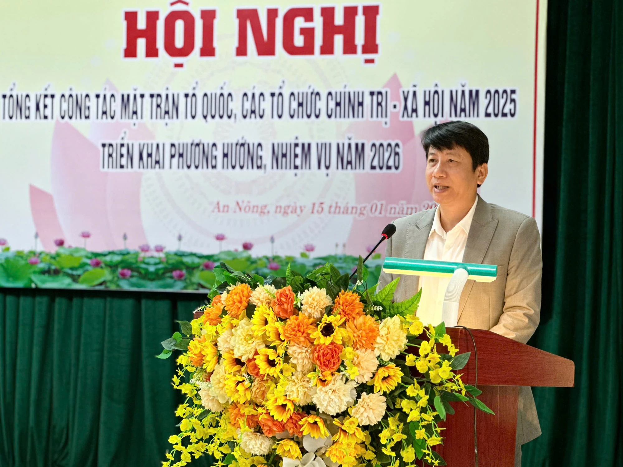 Xã An Nông tổng kết công tác Mặt trận và các tổ chức chính trị - xã hội