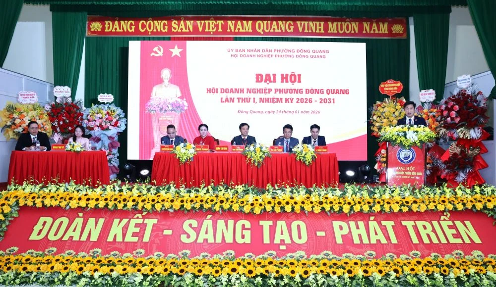 Đồng hành cùng doanh nghiệp phường Đông Quang thúc đẩy sản xuất kinh doanh, chuyển đổi số và đổi mới sáng tạo