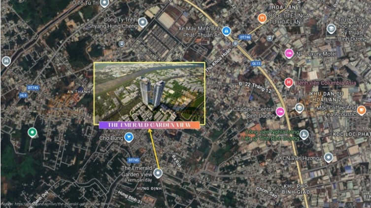 Đánh giá vị trí The Emerald Boulevard và tiềm năng kết nối