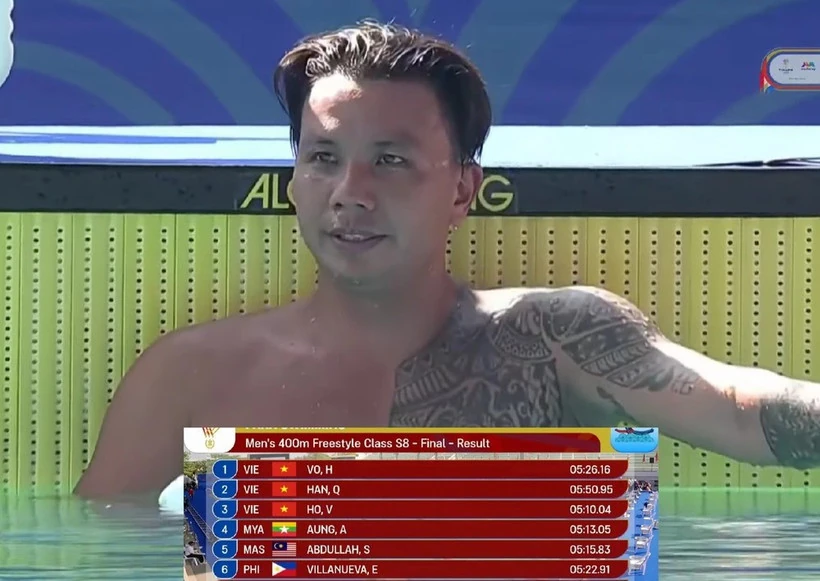 ASEAN Para Games 13: Võ Huỳnh Anh Khoa mở hàng HCV cho đoàn Việt Nam