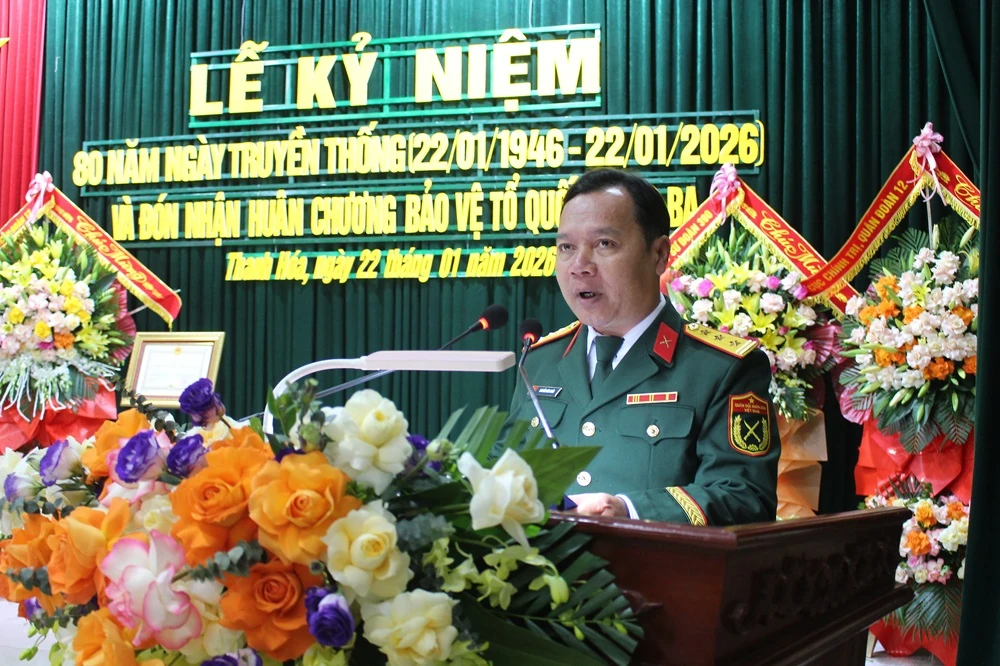 Trung đoàn 64, Sư đoàn 390 đón nhận Huân chương Bảo vệ Tổ quốc hạng Ba