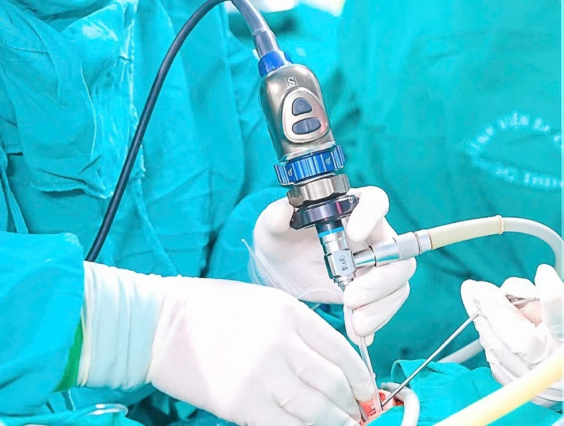 Lần đầu tiên tại Thanh Hóa triển khai phẫu thuật nội soi tai dưới nước