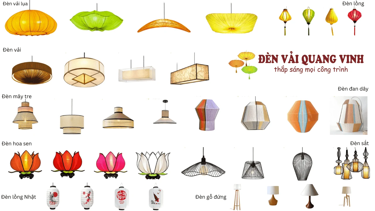 Xưởng lồng đèn vải trang trí giá sỉ - Sản xuất thiết kế theo yêu cầu