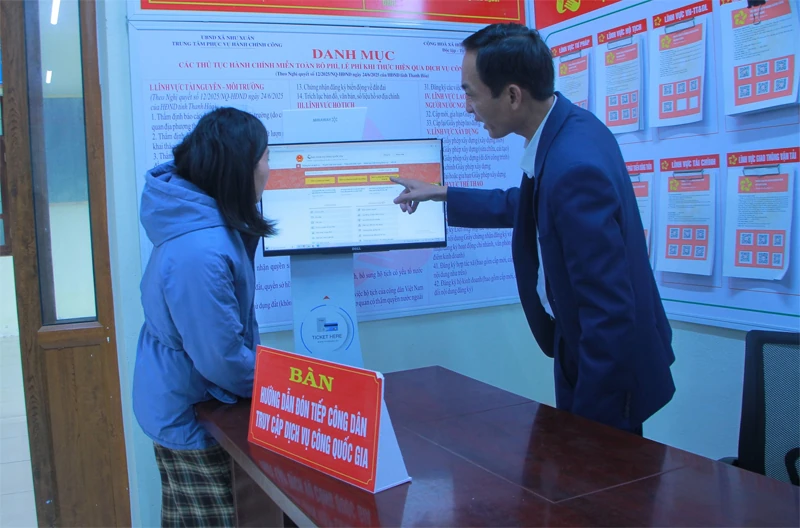 Như Xuân đẩy mạnh cải cách hành chính gắn với chuyển đổi số